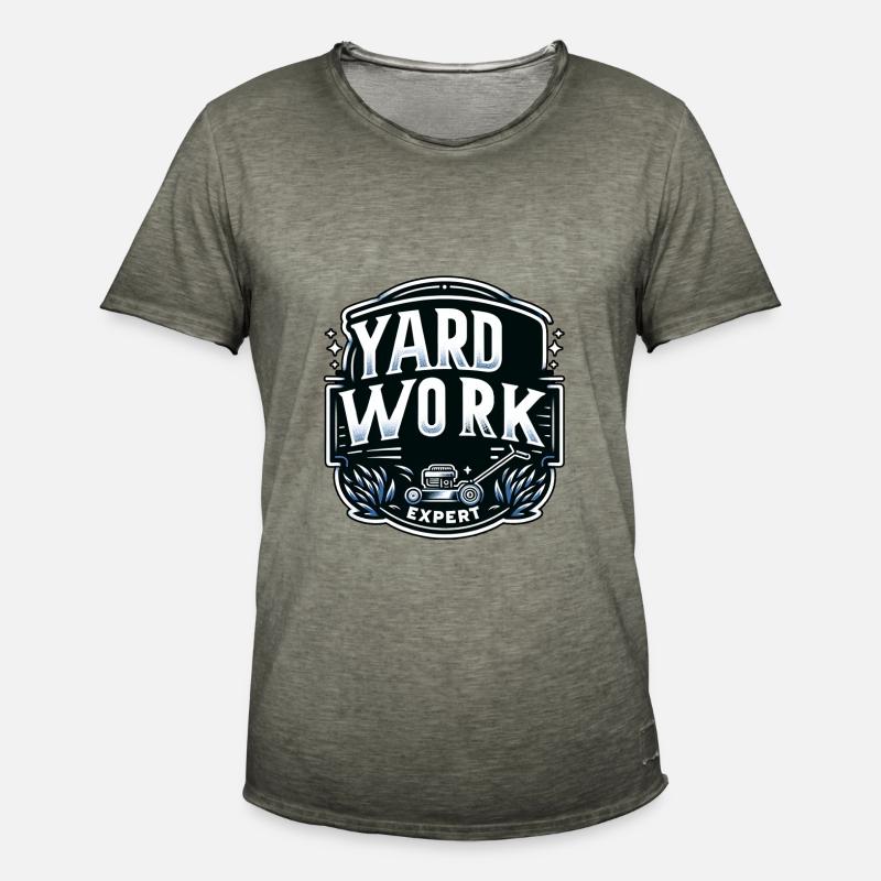 Yard Work Expert 13 - Männer Vintage T-Shirt - Vintage Khaki