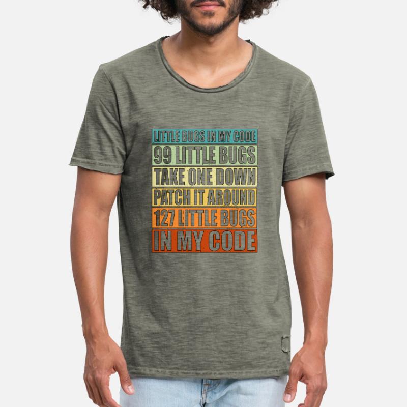 99 petits bugs dans mon code 6 T-shirt vintage Homme