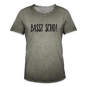 passt schon bayrisch - Männer Vintage T-Shirt - Vintage Khaki - Vorne