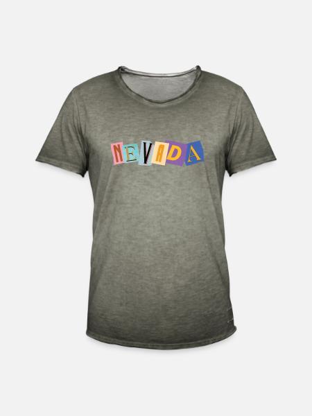 Nevada Lösegeldbriefe - Männer Vintage T-Shirt - Vintage Khaki