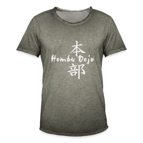 HombuDojo logo wt trans hr - Men's Vintage T-Shirt