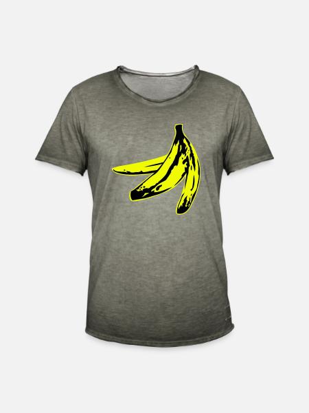 warholish banana peel - Vintage-T-shirt herr - vintagekaki