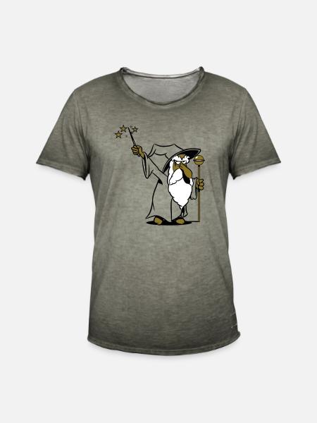 Wizard wand wand - Men's Vintage T-Shirt - vintage khaki