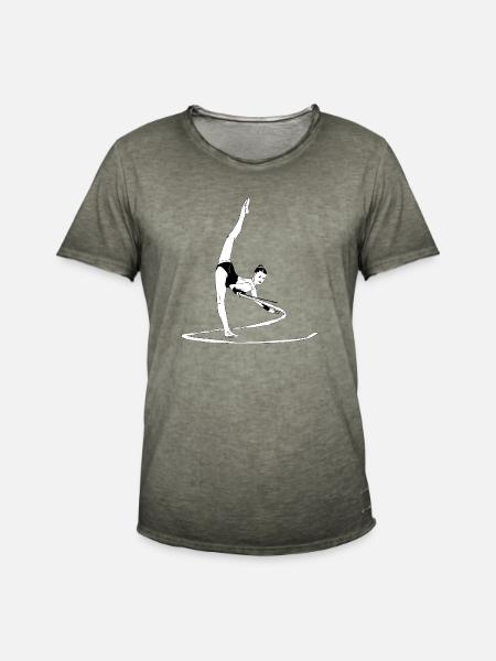 Rhythmic gymnastics - Band - Gymnastics - Men's Vintage T-Shirt - vintage khaki