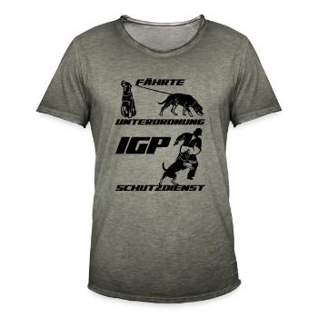 IGP Edition 2022 Rottweiler - Männer Vintage T-Shirt - Vintage Khaki - Vorne