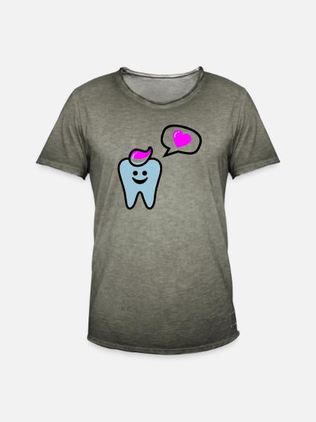 zahn punk zahnarzt dentist - Men's Vintage T-Shirt - vintage khaki