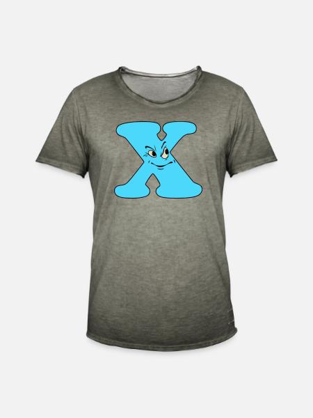 X - Männer Vintage T-Shirt - Vintage Khaki