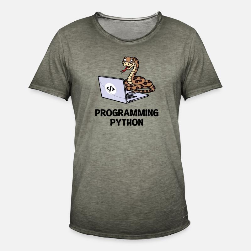 Developer Funny Sayings Programmer Computer - Men's Vintage T-Shirt - vintage khaki