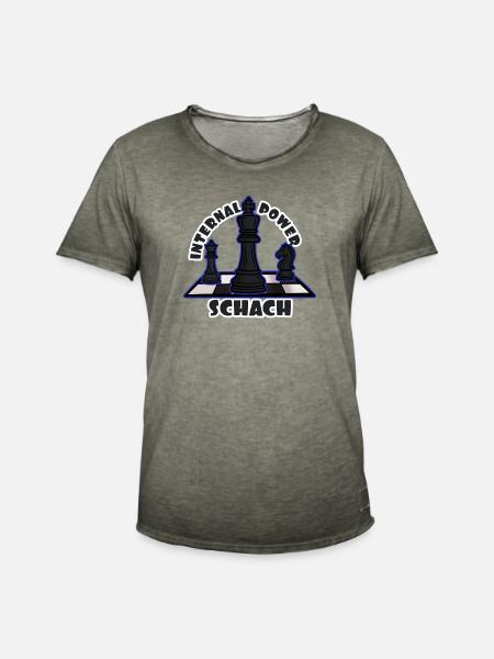 Schach: Geistige Stärke - Männer Vintage T-Shirt - Vintage Khaki