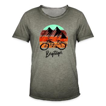 Zündapp Bergsteiger MD 25 Mofa Kult - Männer Vintage T-Shirt - Vintage Khaki - Vorne