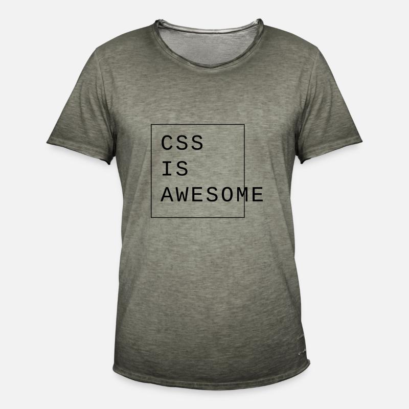 css is awesome Webdesign - Männer Vintage T-Shirt - Vintage Khaki