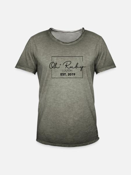 OH Ruby - Männer Vintage T-Shirt - Vintage Khaki
