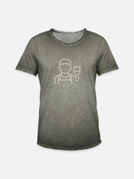 Der Maler - Männer Vintage T-Shirt - Vintage Khaki