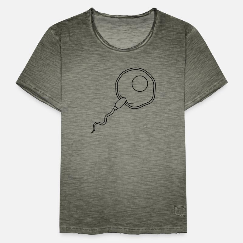fertilization egg insemination egg sperm sperm Men's Vintage T-Shirt