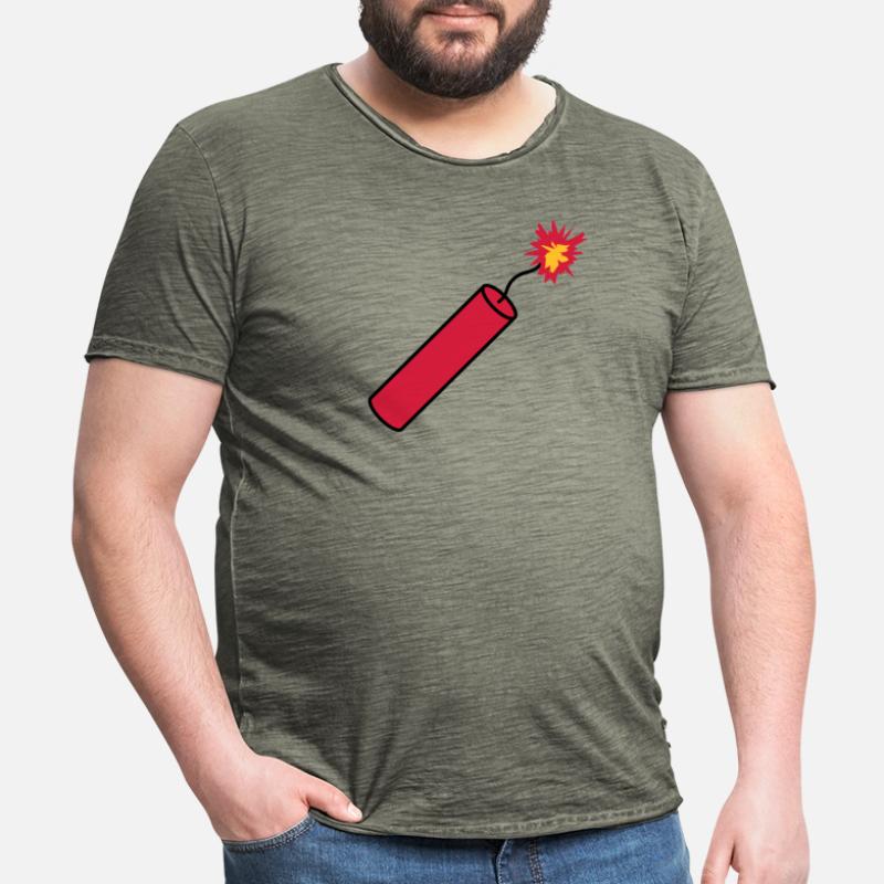 tige tnt dynamite explosion explosion explosion T-shirt vintage Homme