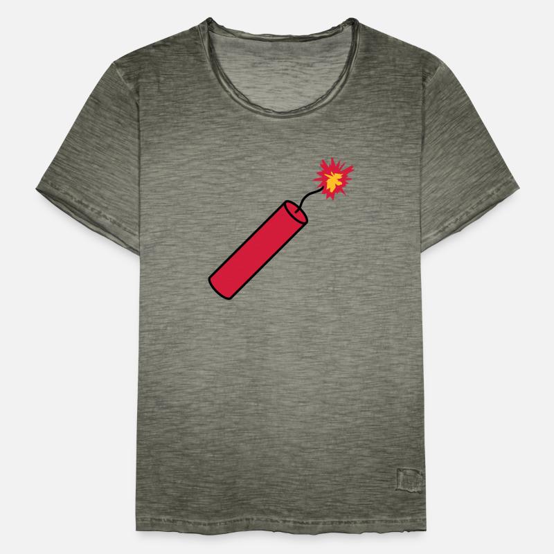 tige tnt dynamite explosion explosion explosion T-shirt vintage Homme