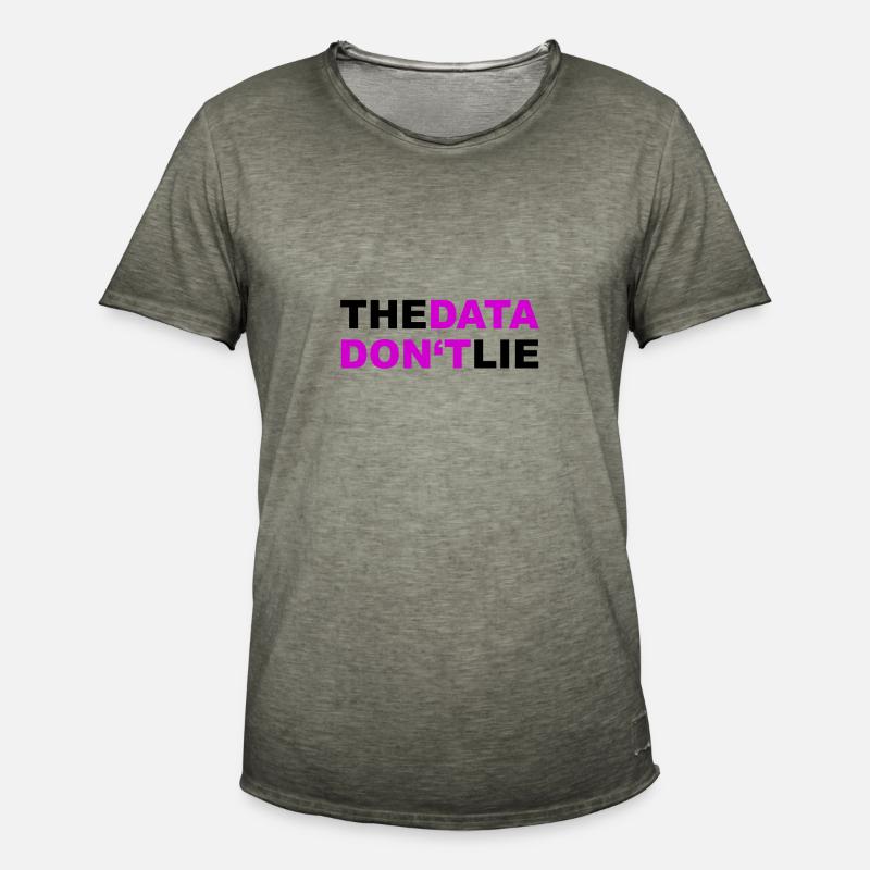 Data Datenschutz DSGVO Geschenk - Männer Vintage T-Shirt - Vintage Khaki