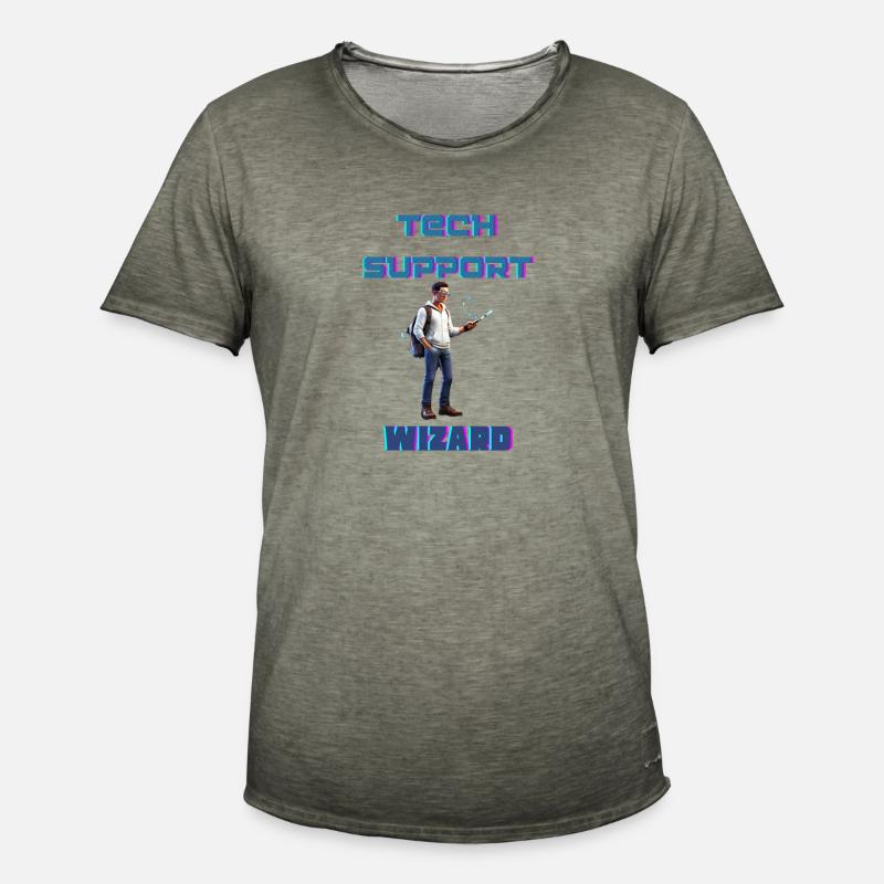 Technischer Support-Assistent - Männer Vintage T-Shirt - Vintage Khaki