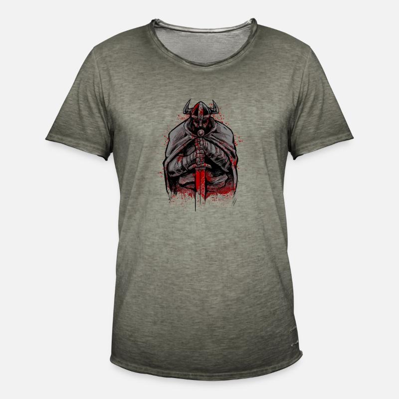Vikinger Walhalla Odin Wikinger Geschenk - Männer Vintage T-Shirt - Vintage Khaki