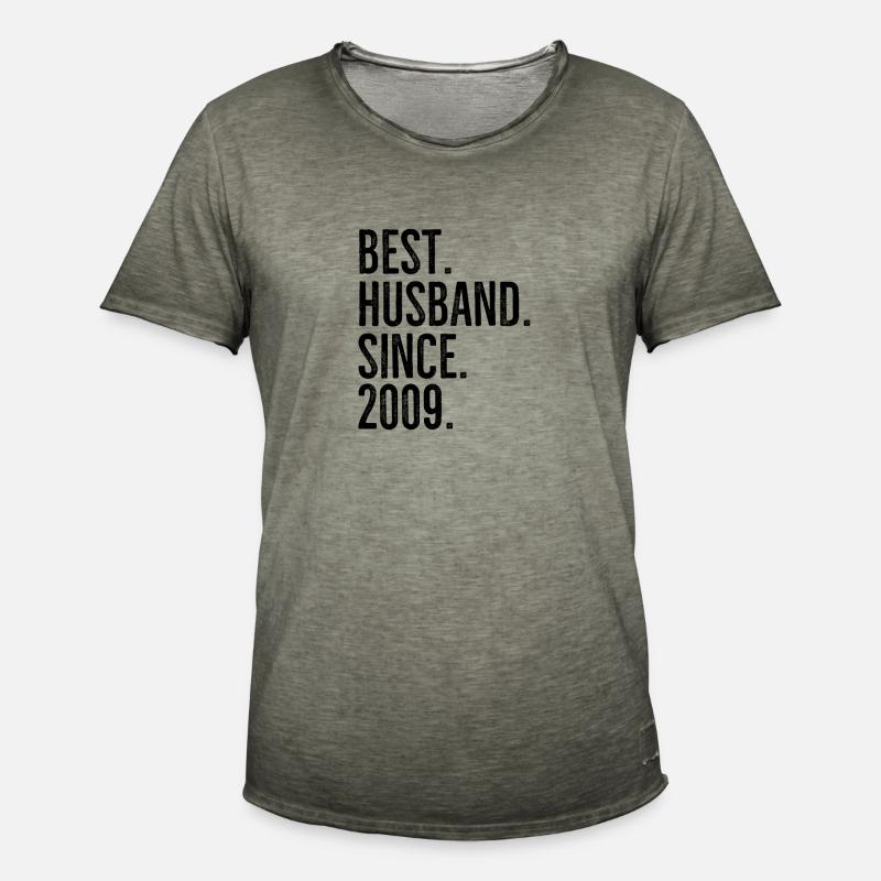 Bester Ehemann seit 2009 - Männer Vintage T-Shirt - Vintage Khaki
