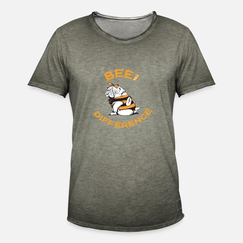 Bee the difference - Männer Vintage T-Shirt - Vintage Khaki