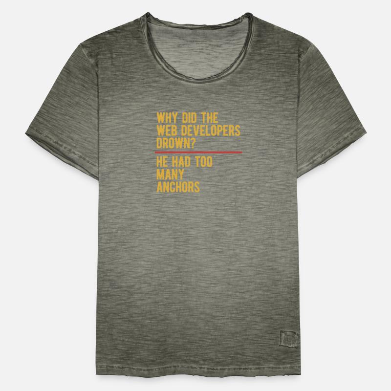 Web Entwickler Webdeveloper Web-Entwickler Männer Vintage T-Shirt