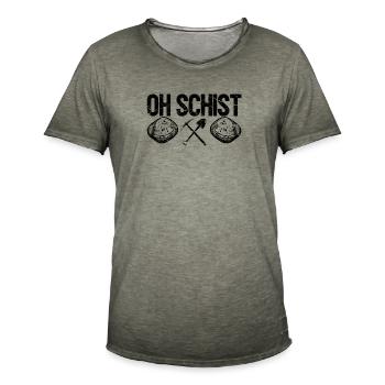 Funny geologist on a stone hunt - Men's Vintage T-Shirt - vintage khaki - Front - Jose (178cm)