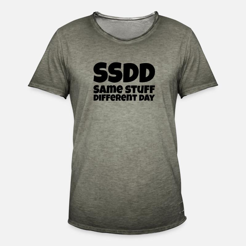 Same Stuff different day - Men's Vintage T-Shirt - vintage khaki