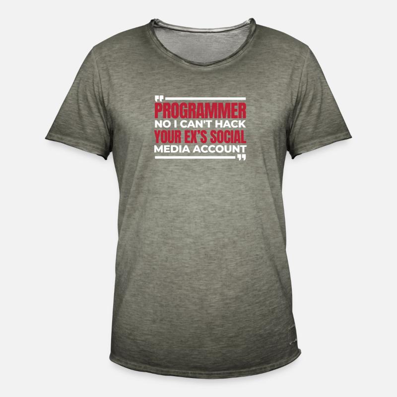 Entwickler Coder Programmierer Humor - Männer Vintage T-Shirt - Vintage Khaki