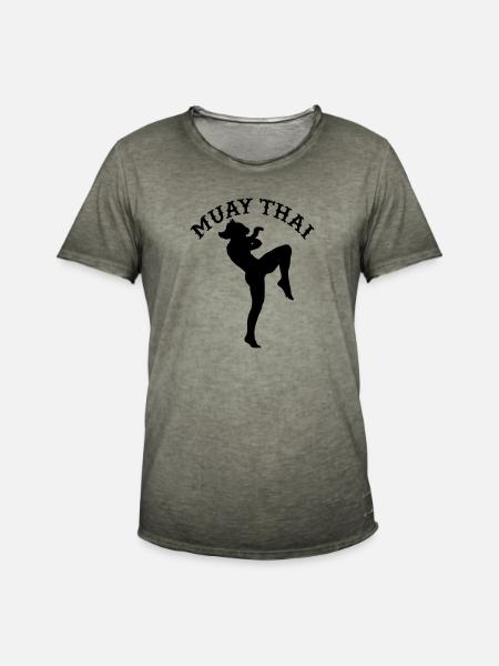 Femmes Muay Thai - T-shirt vintage Homme - vintage kaki