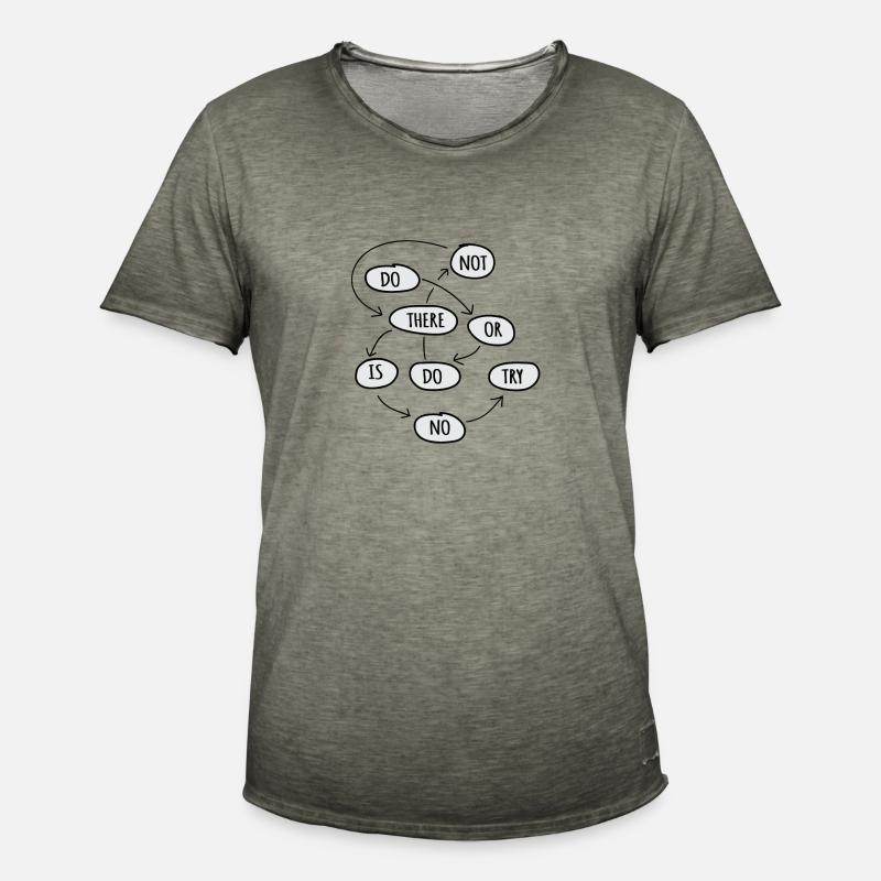 tun oder nicht tun - Männer Vintage T-Shirt - Vintage Khaki