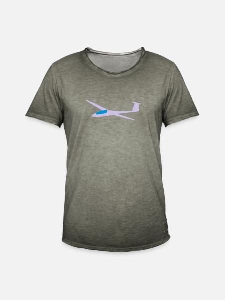 Segelflugzeug - Männer Vintage T-Shirt - Vintage Khaki