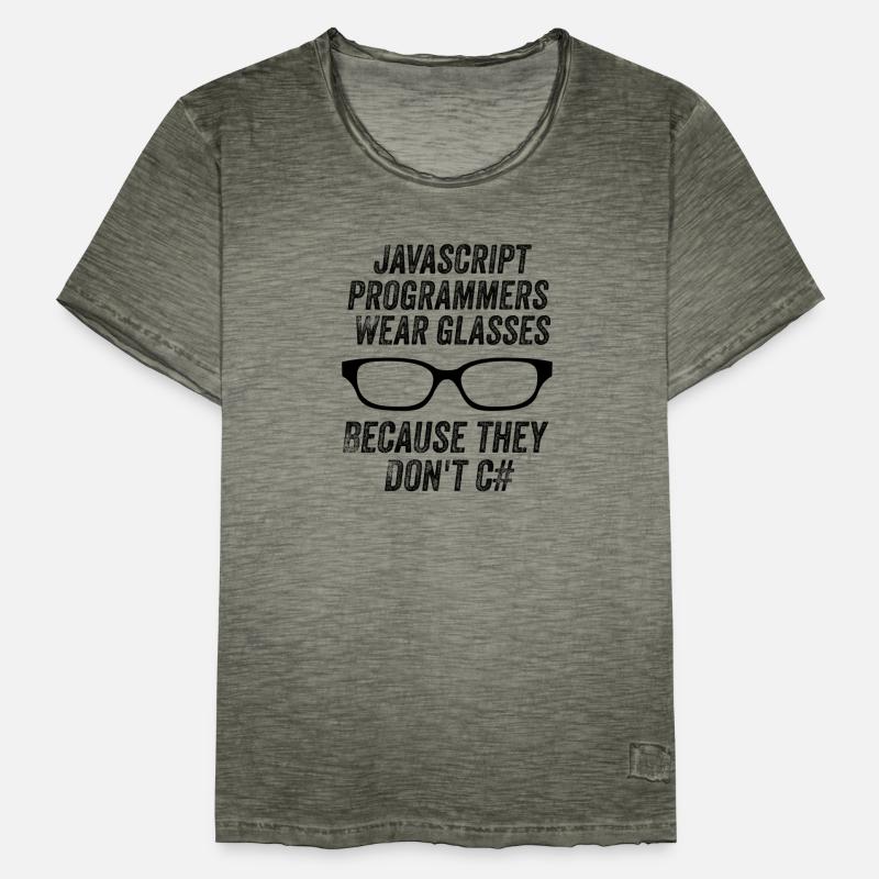 Funny Javascript Programmers Men's Vintage T-Shirt