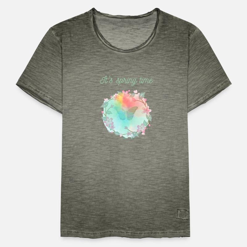 Spring Men's Vintage T-Shirt