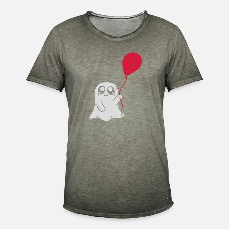 Luftballon Geist Comic Design - Männer Vintage T-Shirt - Vintage Khaki