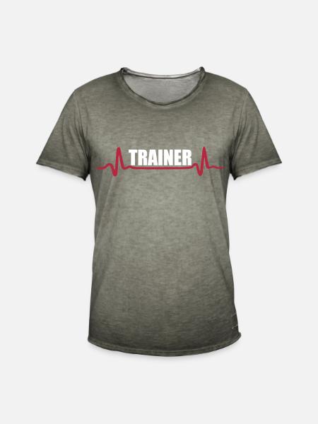 Fitness - Trainer - Männer Vintage T-Shirt - Vintage Khaki