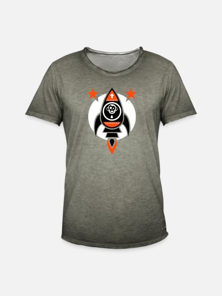 Rocket Ape - Men's Vintage T-Shirt - vintage khaki
