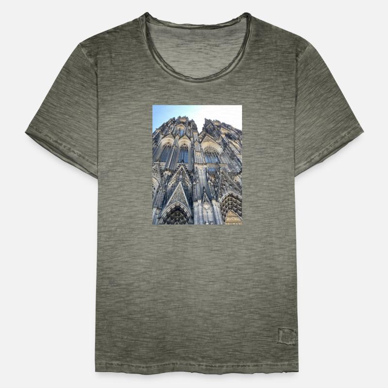 Kölner Dom Pullover Männer Vintage T-Shirt
