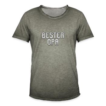 Bester Opa - Männer Vintage T-Shirt - Vintage Khaki - Vorne - Jose (178cm)