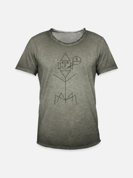 Mulatschak - Kasper - Männer Vintage T-Shirt - Vintage Khaki