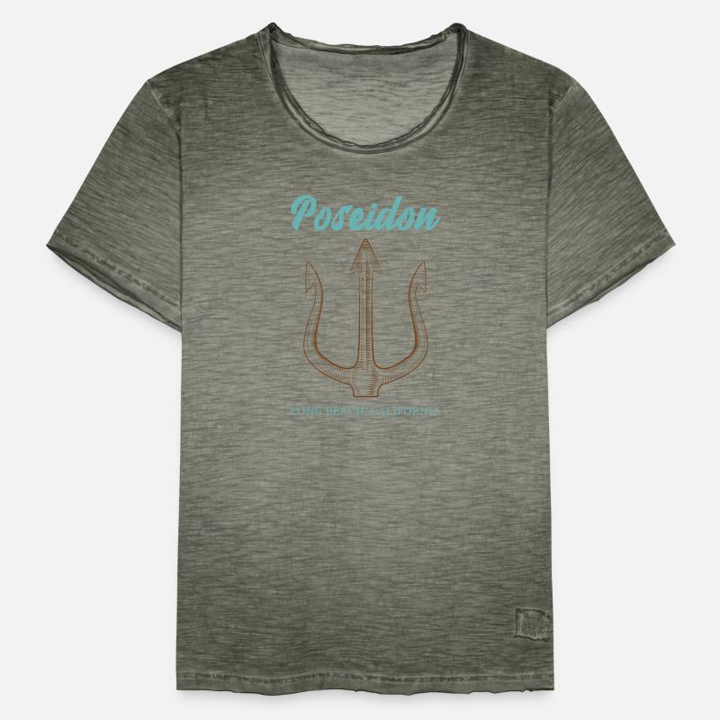 Poseidon Trident Men's Vintage T-Shirt