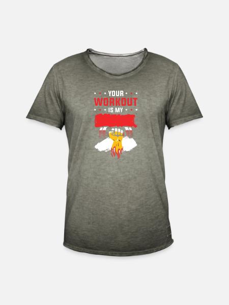 fitness workout workout - Männer Vintage T-Shirt - Vintage Khaki