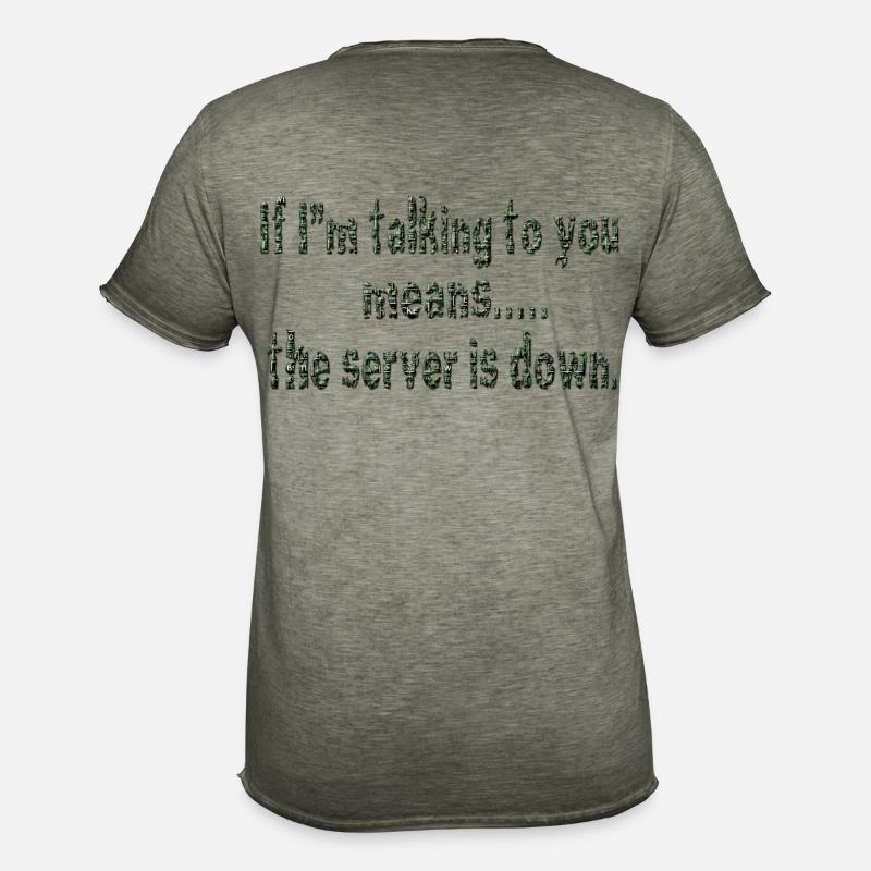 Hacking hacker hacker computer cybersecurity - Men's Vintage T-Shirt - vintage khaki