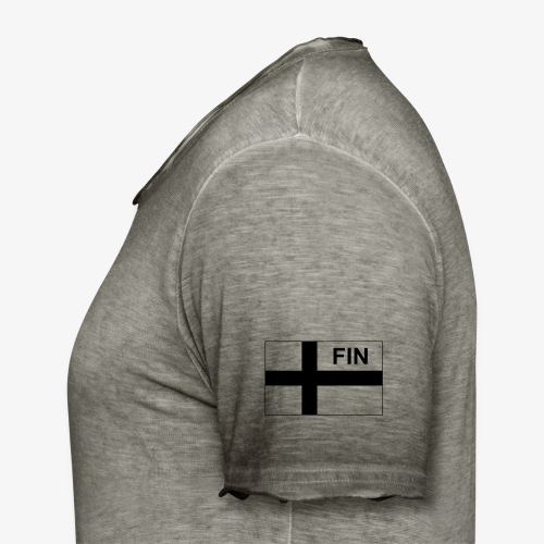 Finnish Tactical Flag FINLAND - Soumi - FIN - Vintage-T-shirt herr