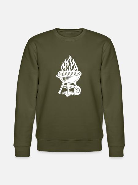 Grill Fire Grilling - Stanley/Stella CHANGER Unisex Organic Sweatshirt - khaki