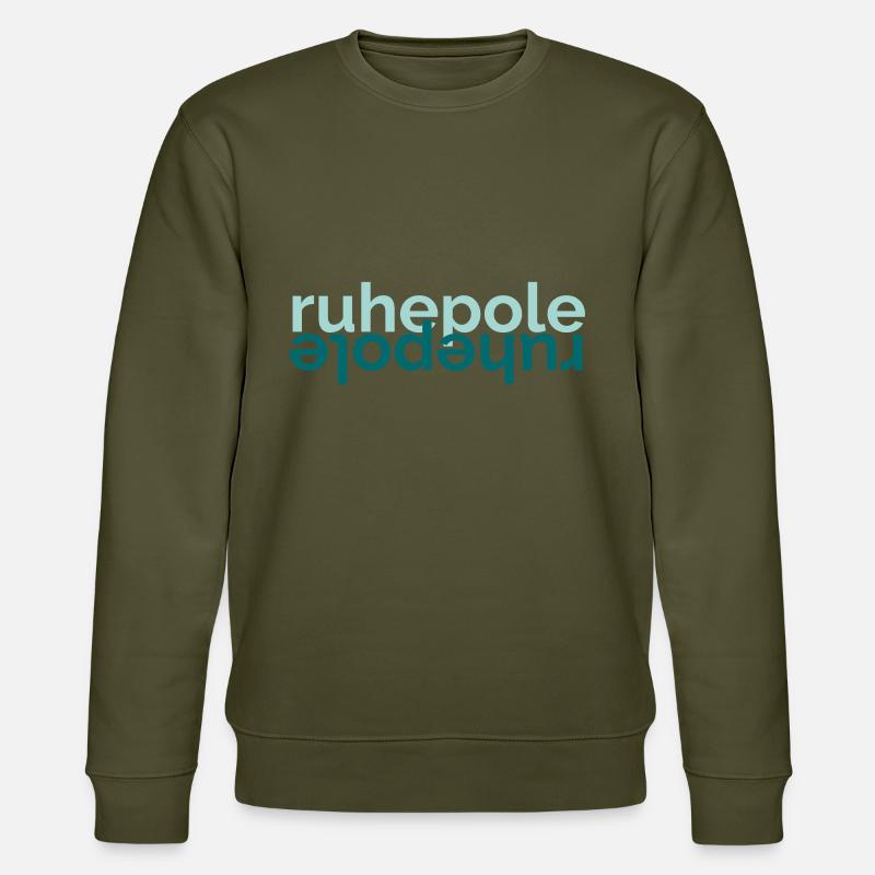 ruhepole green blue - Stanley/Stella Unisex Bio-Sweatshirt CHANGER  - Khaki