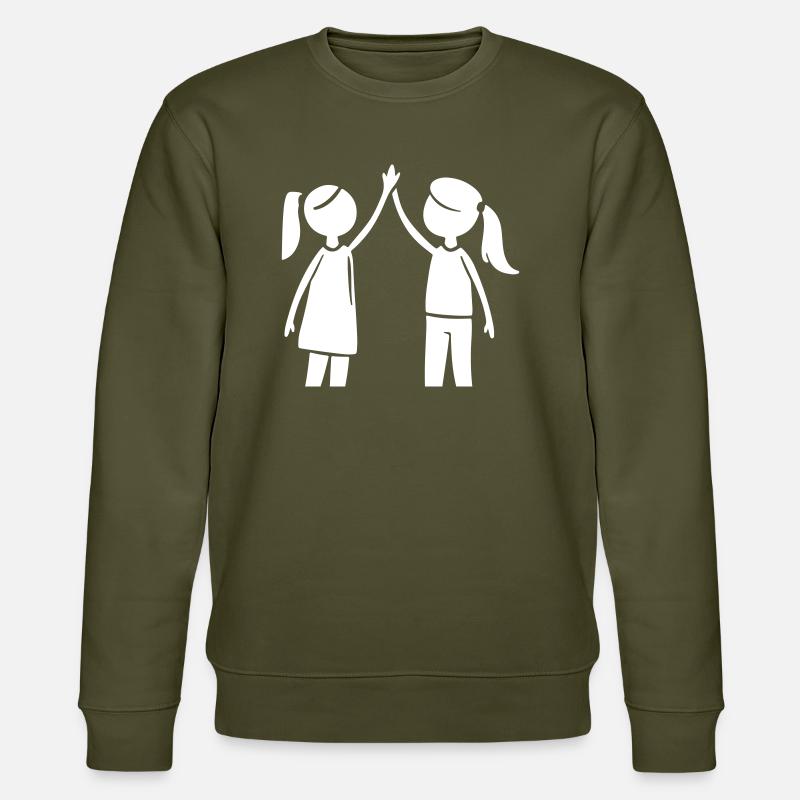 Amitié Filles Meilleur Ami - Sweat bio CHANGER Stanley/Stella Unisexe - kaki
