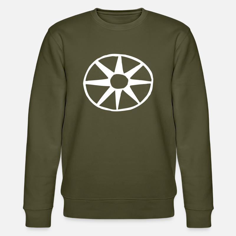 circle - Wheel - Vector graphic - Stanley/Stella CHANGER Unisex Organic Sweatshirt - khaki
