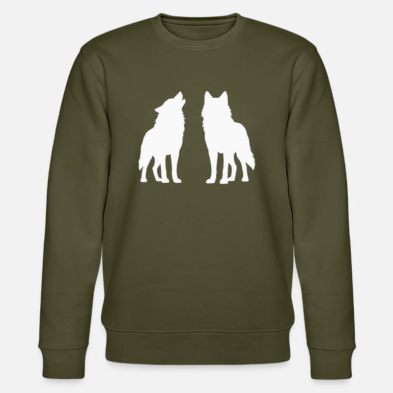 woelfe 2 - Stanley/Stella Unisex Bio-Sweatshirt CHANGER  - Khaki
