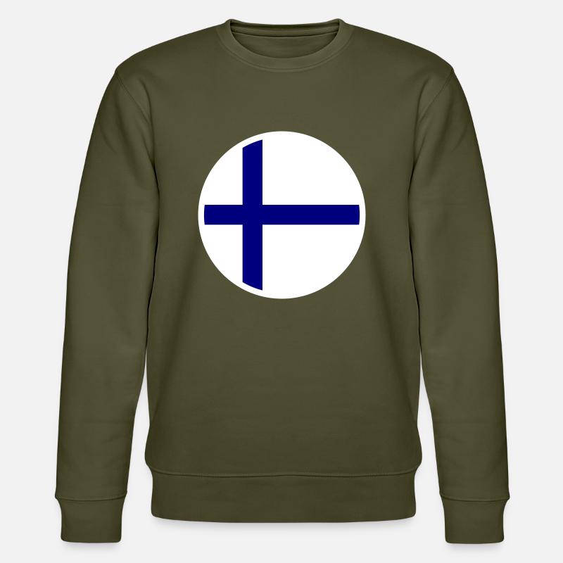 Drapeau de la Finlande Drapeau - Sweat bio CHANGER Stanley/Stella Unisexe - kaki
